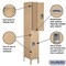 Salsbury Industries Wardrobe Locker, 78 in. H x 18 in. D, Tan 62168TN-U